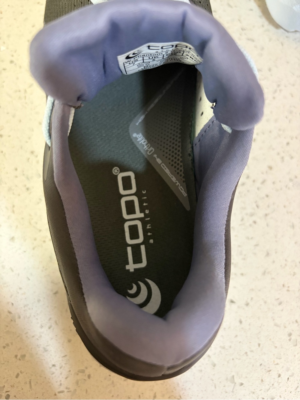 Topo Athletic Phantom 2 Running Shoe Grey / Lilac Size 7 - Picture 9 of 12